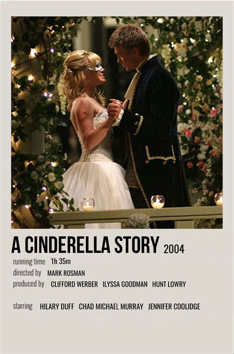 A Cinderella Story Movie Poster With The Title A Cinderella Story