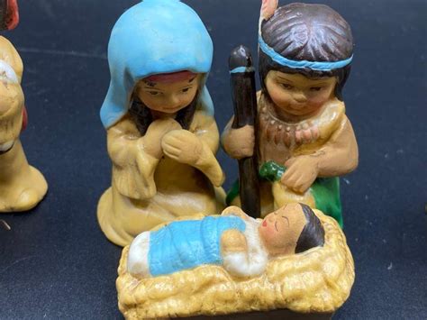 Native American Nativity Scene 6 Pieces