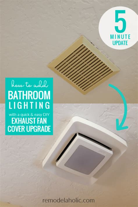 Bathroom exhaust fan cover ✅. Remodelaholic | Update an Existing Bathroom Exhaust Fan ...