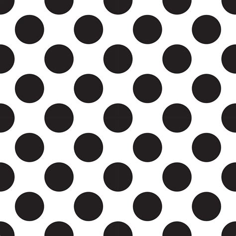 Seamless Patterns With White And Black Peas Polka Dot Vector