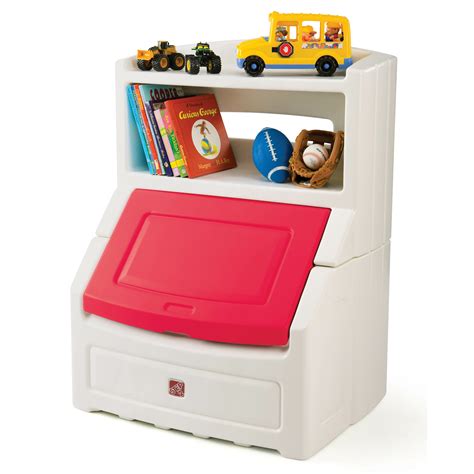 Toy boxes are always a wonderful storage option, as they offer a quick and easy way to put away toys and also work well in a variety of spaces. Step2 Lift and Hide Bookcase Toy Box with Lid & Reviews ...