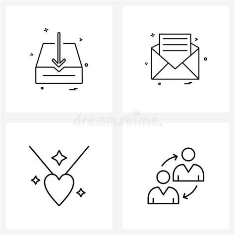 4 Universal Icons Pixel Perfect Symbols Of Drop Box Jeweler Down