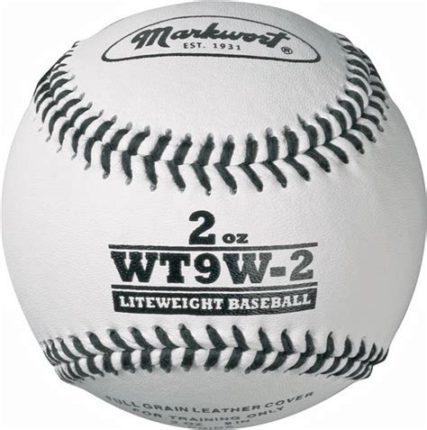 Markwort 9 Weighted White Leather Baseballs Baseball Equipment And Gear