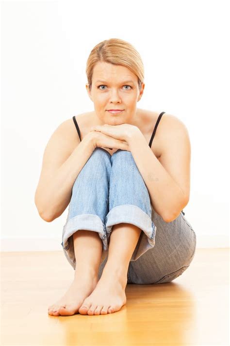 Woman Sitting On A Chair Stock Image Image Of Sitting 33677569