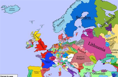 Map Of Europe Eu4 88 World Maps