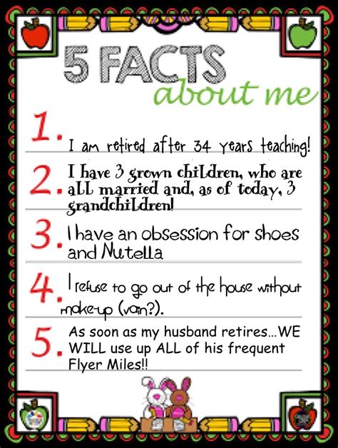 5 Facts About Me Sunshine And Lollipops