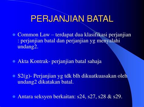 B is liable for the money and interest from. PPT - UNDANG-UNDANG KONTRAK PowerPoint Presentation - ID ...