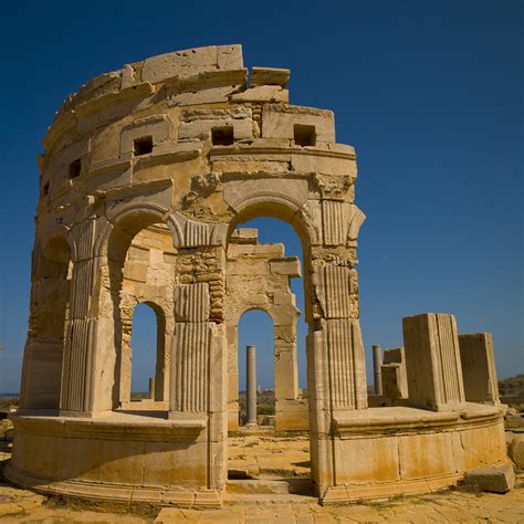 Leptis Magna Libya Leptis Magna Also Called Lpqy Neapo Flickr
