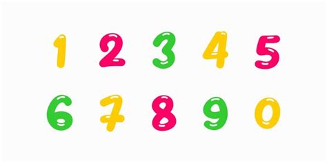 Premium Vector Number Set Vector Font Alphabet Modern Dynamic Flat