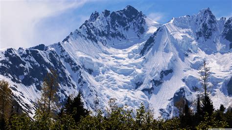Free Photo Snow Covered Mountain Adventure Mountain
