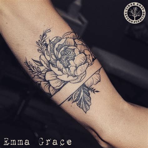 pretty-peony-armband-tattoo-band-tattoo-designs,-band-tattoo,-arm-band-tattoo