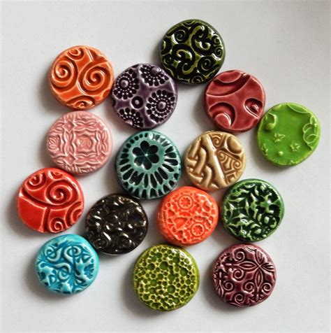 15 Colorful Clay Coins By Firedandfused On Etsy Earthenware Clay