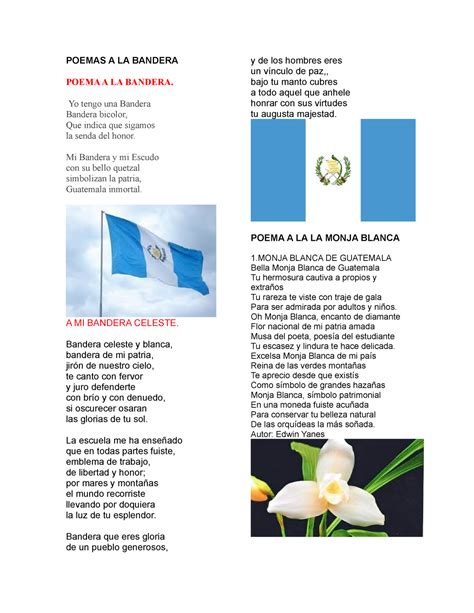 10 Poemas De Los Simbolos Patrios De Guatemala Kulturaupice