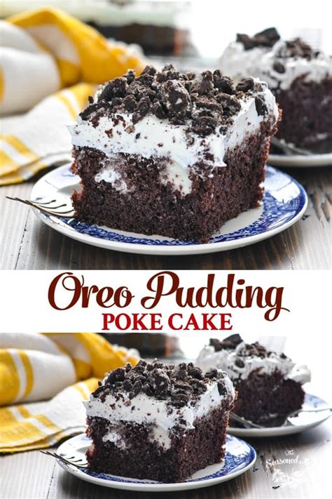 An oreo layer dessert looks great served in little shot glasses or martini glasses. Oreo Pudding Poke Cake | Recipe | Desserts, Oreo pudding ...