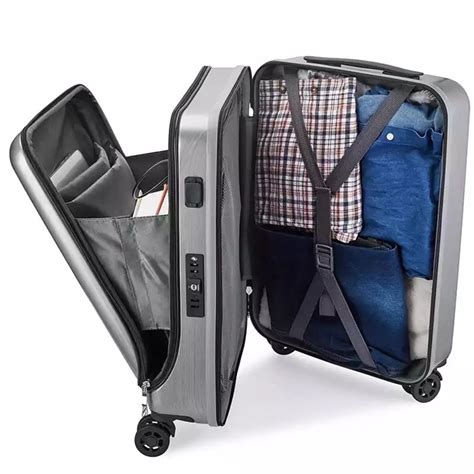 20 Inch Travel Suitcase New Cabin Rolling Luggage With Laptop Bag Women Trolley Case With