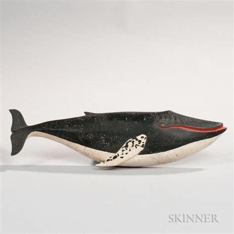 Carved And Painted Wooden Humpback Whale Plaque Lot 294 Auction
