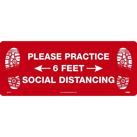 Covid 19 Please Practice 6 Feet Social Distance Floor Decal Covid 19
