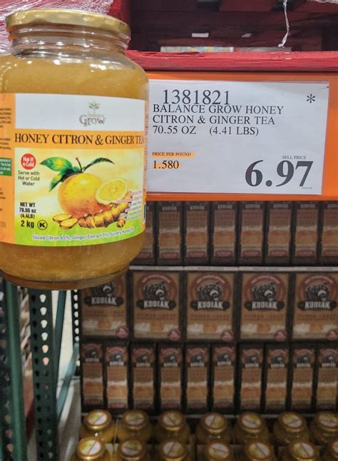 Balance Grow Honey Citron And Ginger Tea