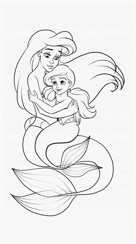 Mermaid Baby Ariel Coloring Pages Coloring Pages