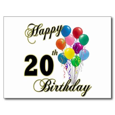 Make your unique style stick by creating custom stickers for every occasion! Happy 20th Birthday Wishes And Greetings - Birthday Wishes ...