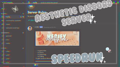 Aesthetic Discord Server Speedrun With Ava Feytutorials Youtube