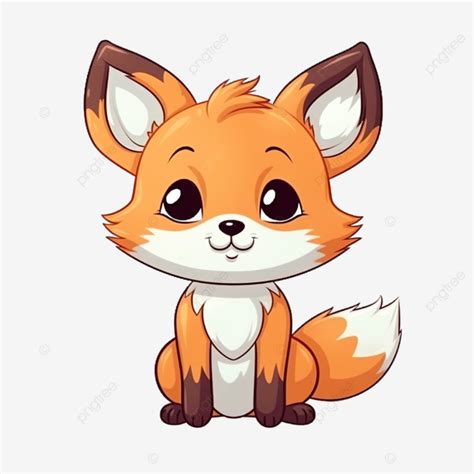 Drawing Of Animal Cartoon Fox Cute Animal Fox Cartoon Fox Png