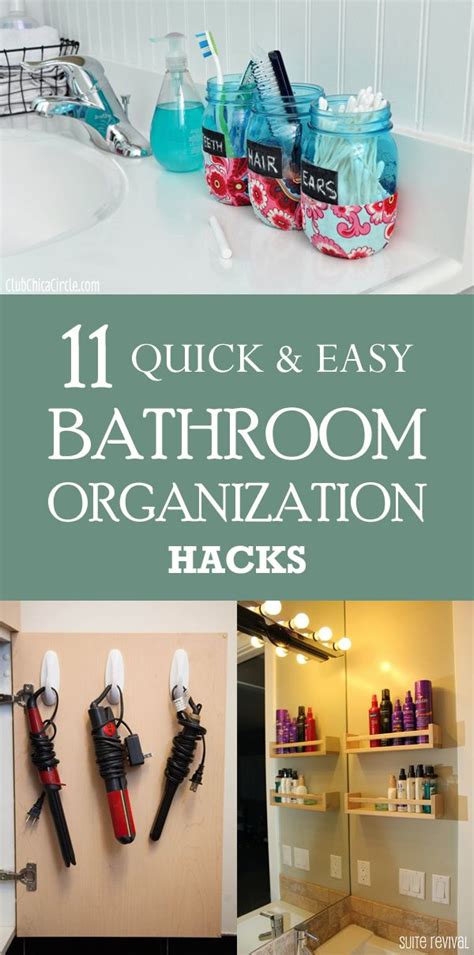 11 Quick And Easy Bathroom Organization Hacks Bathroom Organization