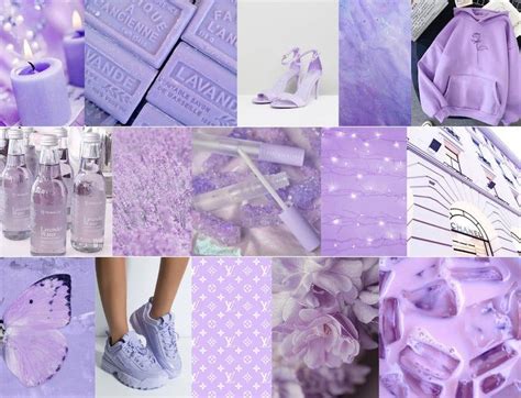 Boujee Lavender Aesthetic Wall Collage Kit Digital Download Etsy