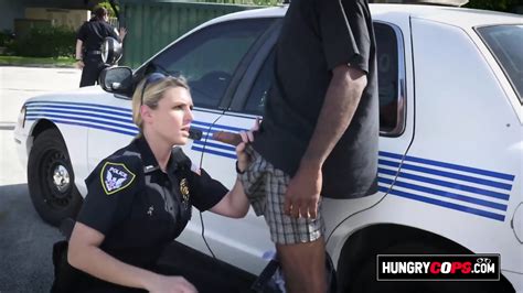 Horny Milf Cops Are Looking For The Biggest Black Cock In The Hood To