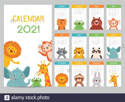 Pin En Calendario Infantil 2021