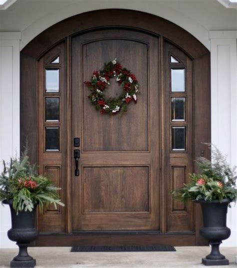 41 Cool Wood Door Stained Ideas For Pretty Farmhouse Front Door