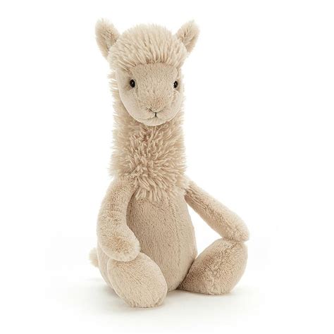 Jellycat Bashful Llama Medium Plush Toy Pearl Grant Richmans