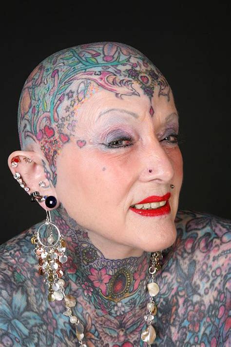 world s most tattooed female pensioner dies heart four counties