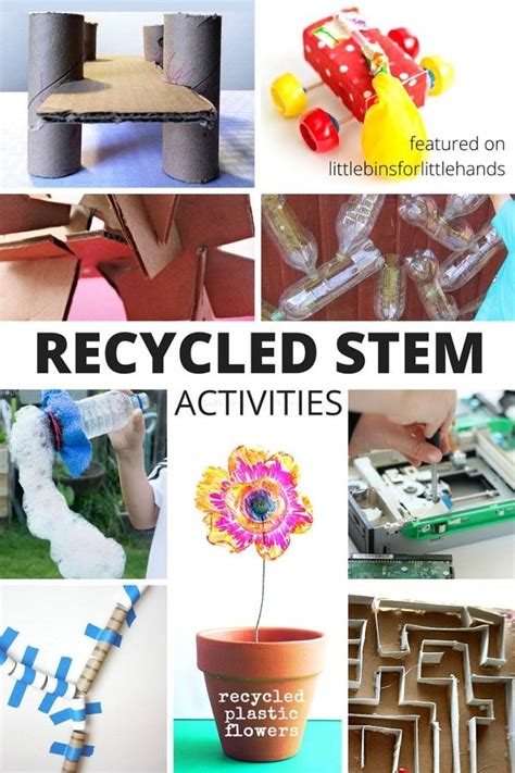 Recycled Stem Activities And Challenges For Kids Check Out The