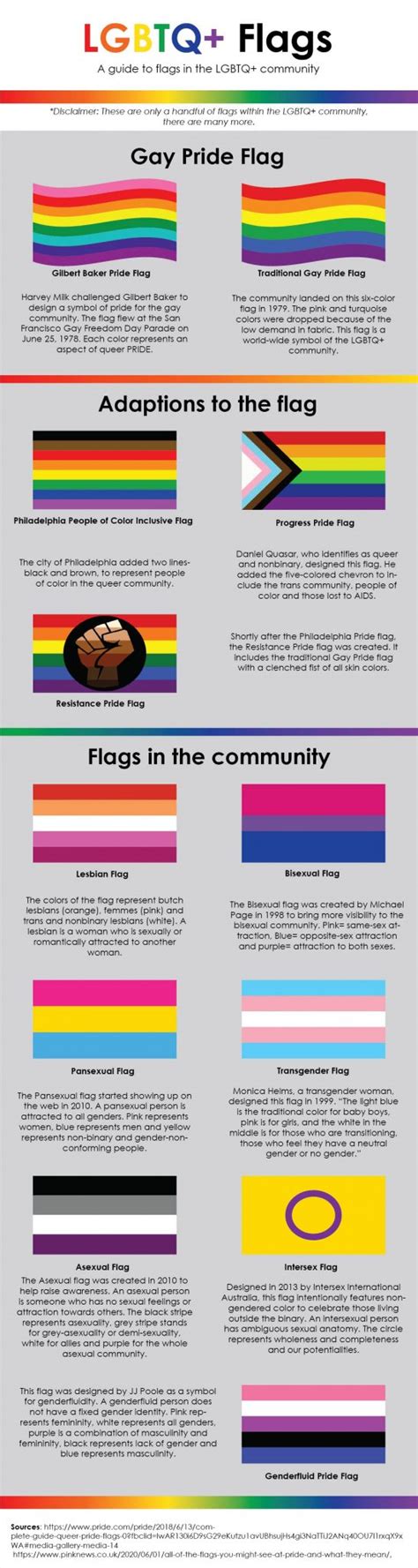 Infographic A Guide To Lgbtq Flags Uhcl The Signal