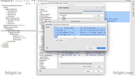 The following are links to older simultaneous release packages distributed by the eclipse foundation and the correlated eclipse platform version number. Eclipse IDE Adding Author information to new Java file ...