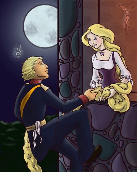rapunzel meets the handsome prince fairy tales fantasy fairy rapunzel