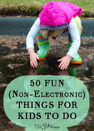 50 Fun Things For Kids To Do Club 31 Women