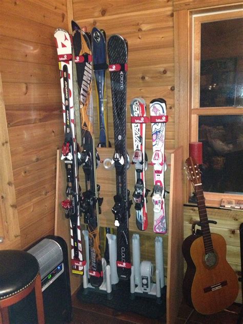 I Recently Built This Ski Rack That Accommodates 12 Pairs Of Skis But