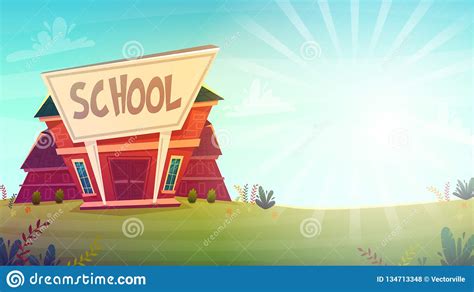 Cartoon School Background Wallpaper Place For Text Sign Funny Cheerful