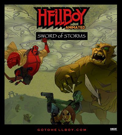 Hellboy travels to japan to fight an ancient demon. Hellboy: Sword of Storms (2006) - animated movie ...