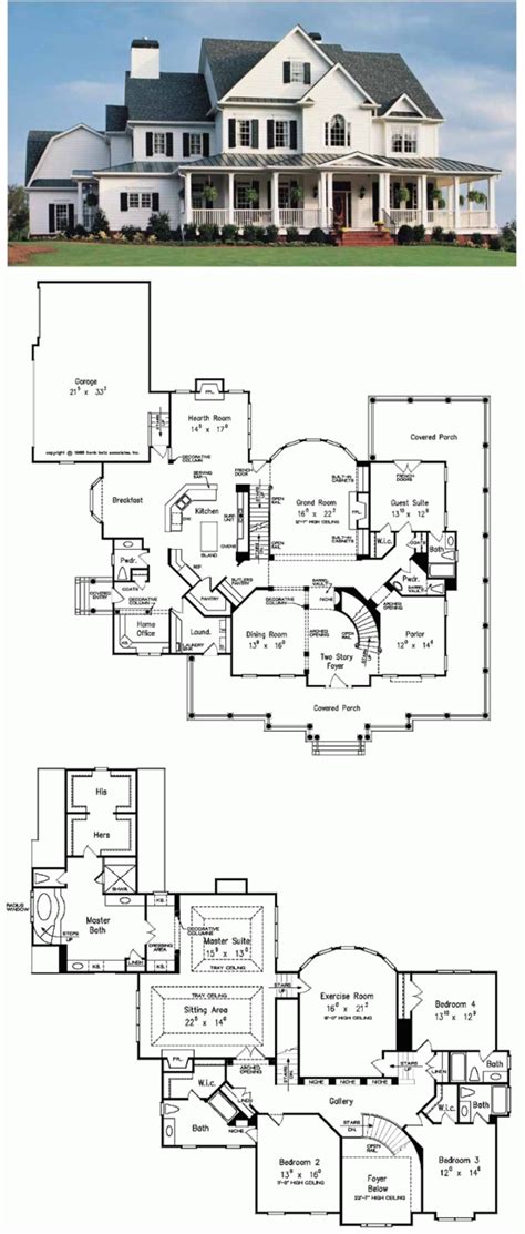 Country Style House Plan - 5 Beds 5.5 Baths 5466 Sq/Ft ... There is some overlap with contemporary house plans with our modern house plan collection featuring those plans that push.