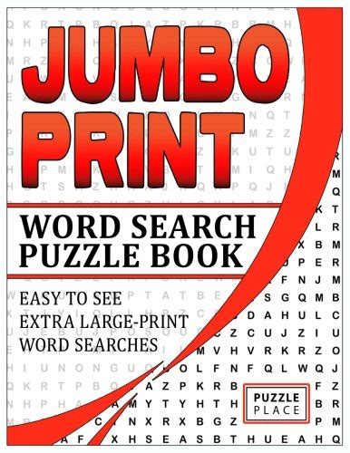 9781718635128 Jumbo Print Word Search Puzzle Book Easy To See Extra