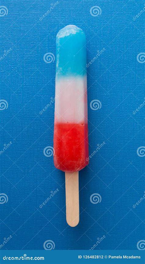 Red White And Blue Popsicles Stock Photo Image Of Popsicles Icicle
