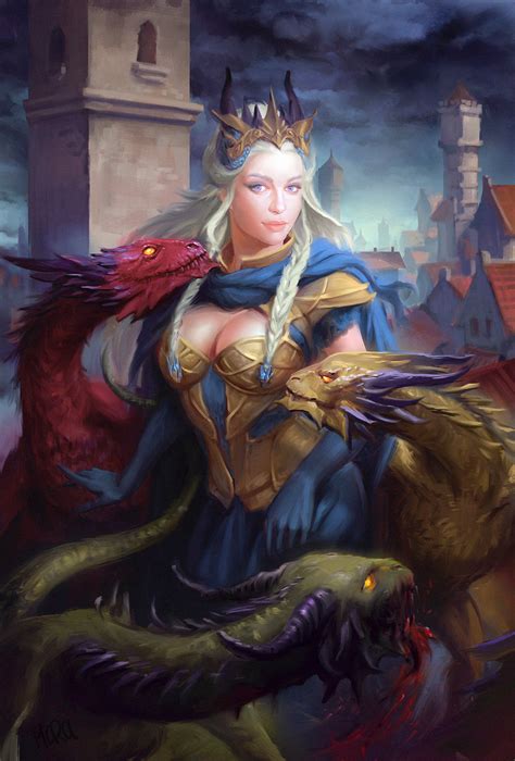 Depictions of the mother of dragons from the hbo series game of thrones by various artists note: Fan Art pictures and jokes / funny pictures & best jokes ...