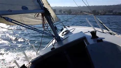 Sailing A Victory 21 Torrey Pines Sailing Club Youtube