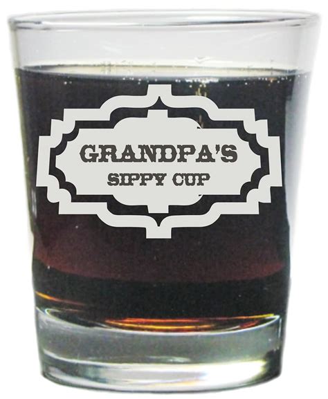Buy Grandpas Sippy Cup Engraved Hi Ball Rocks Glass 13 Oz