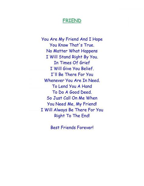 77 Luxury Best Friend Poems For Kids