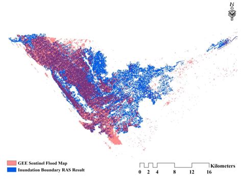 Overlapping Visualization Of Hec Ras Inundation Boundary Map And Download Scientific Diagram