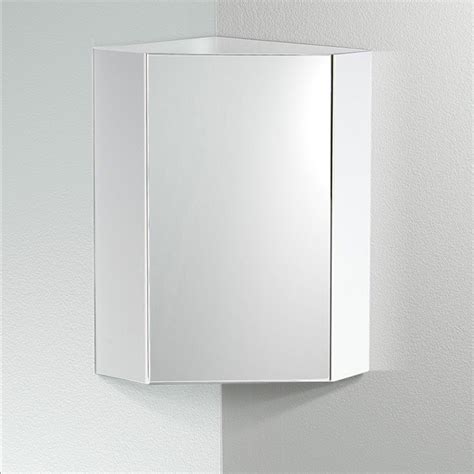 Besides housing the obligatory mirror for endless hours of primping and polishing, it's shouldered with a whole host of other. Fresca Coda 18" White Corner Medicine Cabinet with Mirror Door